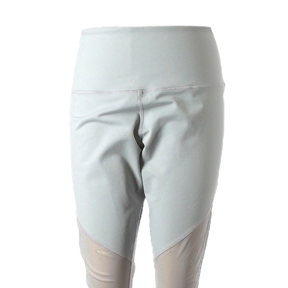 Zella Nordstrom Activewear Light Gray Abstract Print Mesh Leggings Size XL - Picture 4 of 13